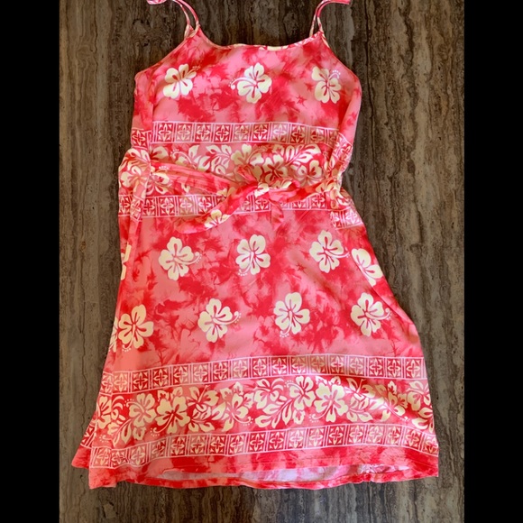 CARIBBEAN SURF SPAGHETTI STRAP FLORAL  DRESS M/L - Picture 7 of 7